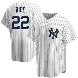 Men's Ben Rice New York Yankees Replica White Home Jersey