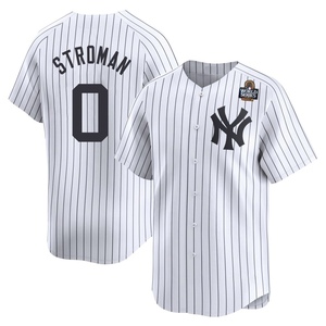 Men's Marcus Stroman New York Yankees Limited White Yankee Home 2024 World Series Jersey