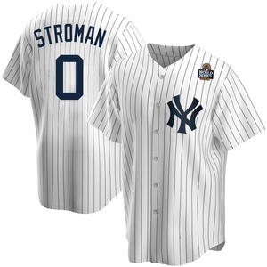 Men's Marcus Stroman New York Yankees Replica White Home 2024 World Series Jersey
