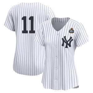 Women's Anthony Volpe New York Yankees Limited White Yankee Home 2nd 2024 World Series Jersey