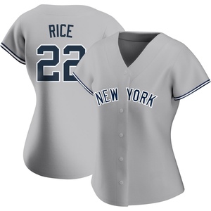 Women's Ben Rice New York Yankees Replica Gray Road Name Jersey