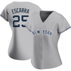 Women's J.C. Escarra New York Yankees Replica Gray Road Name Jersey