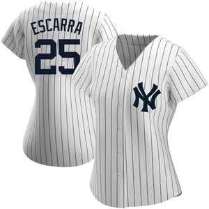 Women's J.C. Escarra New York Yankees Replica White Home Name Jersey