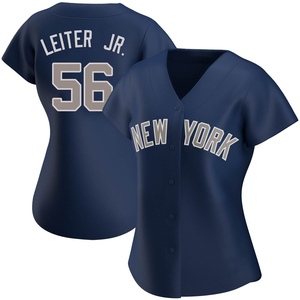 Women's Mark Leiter Jr. New York Yankees Replica Navy Alternate Jersey