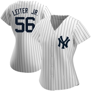 Women's Mark Leiter Jr. New York Yankees Replica White Home Name Jersey