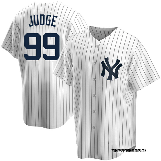 Youth Aaron Judge New York Yankees Replica White Home Jersey
