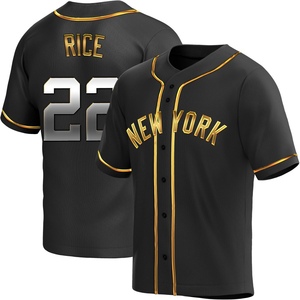 Youth Ben Rice New York Yankees Replica Black Golden Alternate Jersey