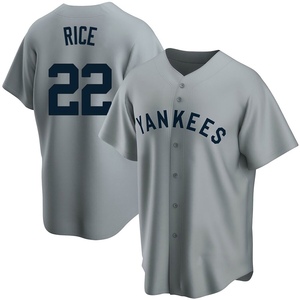 Youth Ben Rice New York Yankees Replica Gray Road Cooperstown Collection Jersey