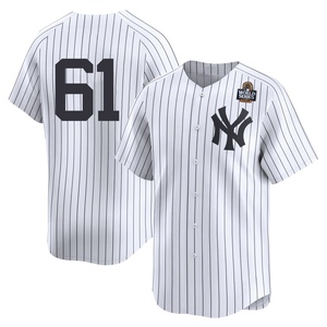 Youth Jake Cousins New York Yankees Limited White Yankee Home 2nd 2024 World Series Jersey