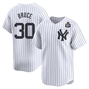 Youth Jay Bruce New York Yankees Limited White Yankee Home 2024 World Series Jersey