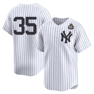 Youth Mike Mussina New York Yankees Limited White Yankee Home 2nd 2024 World Series Jersey