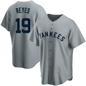 Youth Pablo Reyes New York Yankees Replica Gray Road Cooperstown Collection Jersey